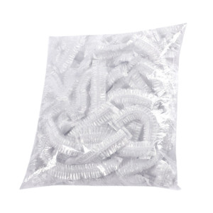 Multipurpose Disposable Rubber Caps - Use for Hair and Kitchen (100 Pack)
