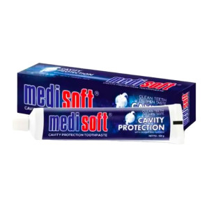 Medisoft Pure White Cavity Protection Toothpaste Calcium & Fluoride - 100g (72 Pack)