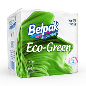 Belpak Eco-Green Table Napkin - Serviette (15 Pack)