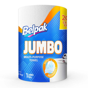 Belpak Jumbo White Multi-Purpose Towel - Small (12 Pack)
