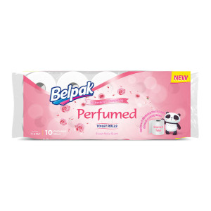  Belpak Perfumed Rose Toilet Roll - 6 * 10 (60 Pack)