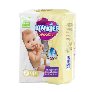 Bimbies Sensitive-baby Diapers - Small (110 Pack)
