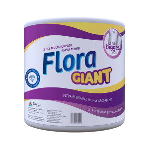 Flora Giant Multi-Purpose Paper Towel : 2PLY - 21cm - XXL (6 Pack)