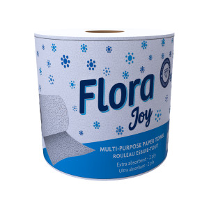 Flora Joy Multi-Purpose Paper Towel : 2PLY - 21cm (12 Pack)