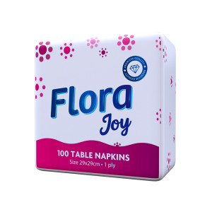 Flora Joy Table Napkin : 1PLY - 29cm (15 Pack)