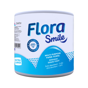 Flora Smile Multi-Purpose Paper Towel : 2PLY - 21cm (6 Pack)