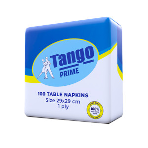 Tango Prime Table Napkin : 1PLY - 29cm (15 Pack)