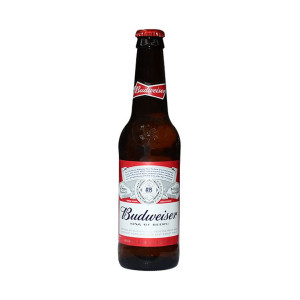 Budweiser Lager Beer Bottle - 355ml (24 Pack)
