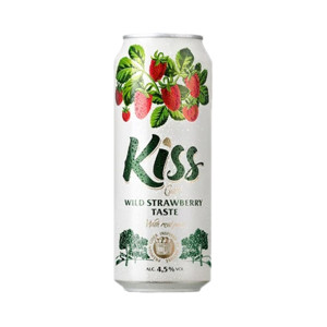 Kiss Cider Strawberry Can - 500ml (24 Pack)