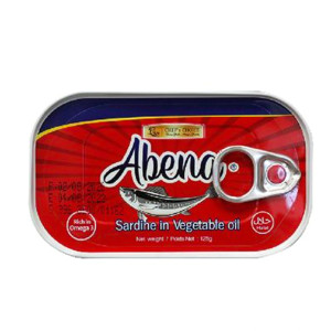 Abena Sardine in Vegetable oil - 125g (50 Pack)