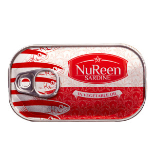 Nureen Sardine in Vegetable oil - 125g (50 Pack)
