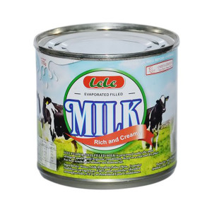 Lele Evaporated Milk - 170g (48 Pack)