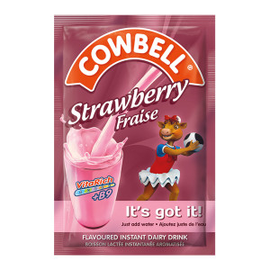 Cowbell Strawberry Powdered Milk Sachet - 40g (100 Pack) 