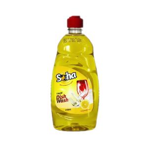 Soha Liquid Dish Wash Soap Yellow – 450ml (12 Pack)